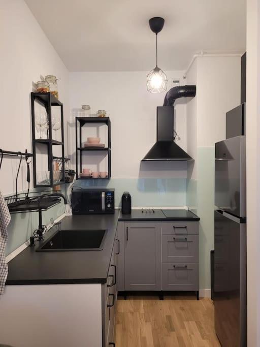Art Apartment Bukares Bagian luar foto
